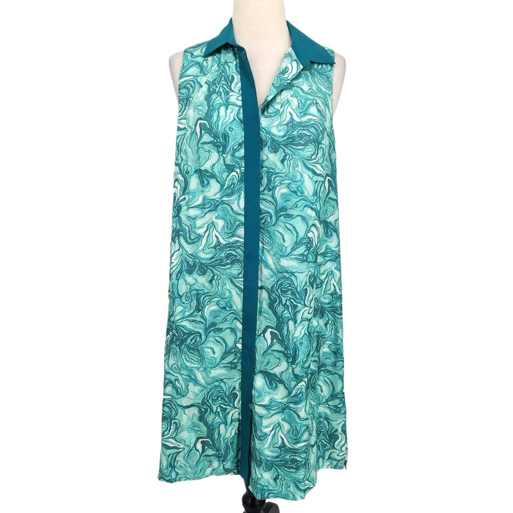 Peter Som 100% Silk Shift Dress in Blue Womens US Size 6